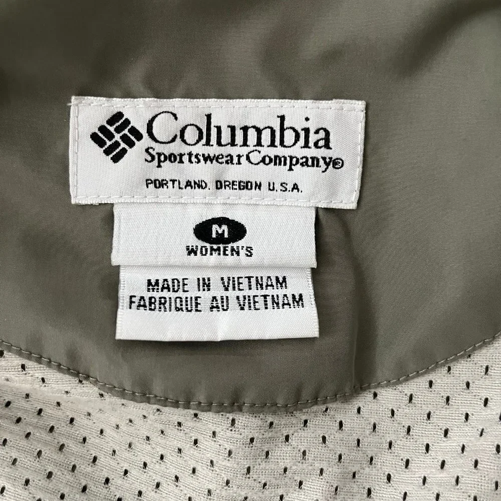 Columbia women's Green Lightweight Lined Full Zip Jacket Size M Style WL3008